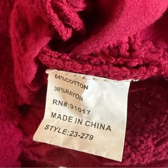 Anthropologie Solitaire Floral Embroidered Boxy Blouse size Small - Picture 5 of 5